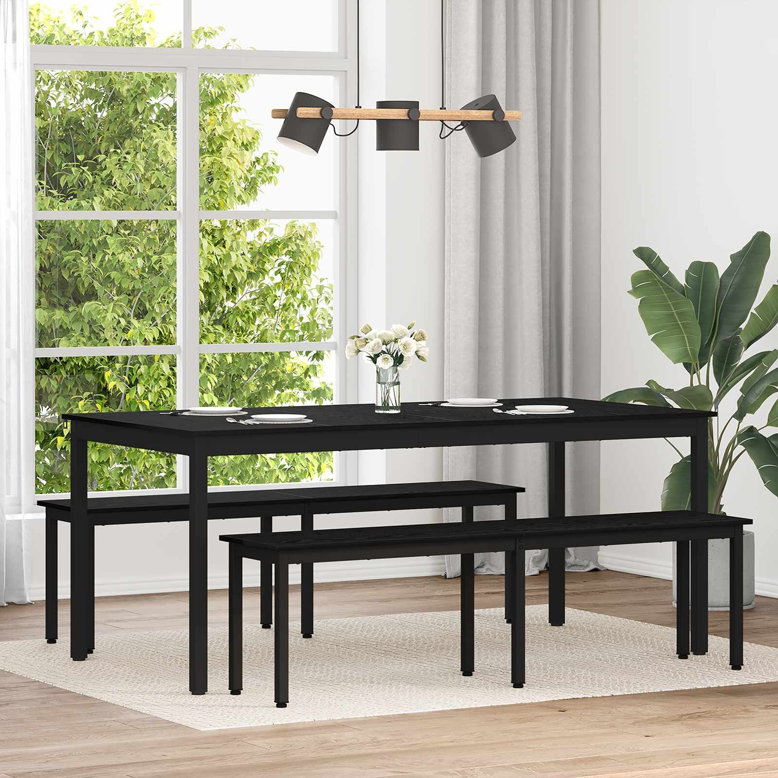 vidaXL Трапезни маси 180 x 90 x 75 cm Инженерна дървесина Правоъгълна