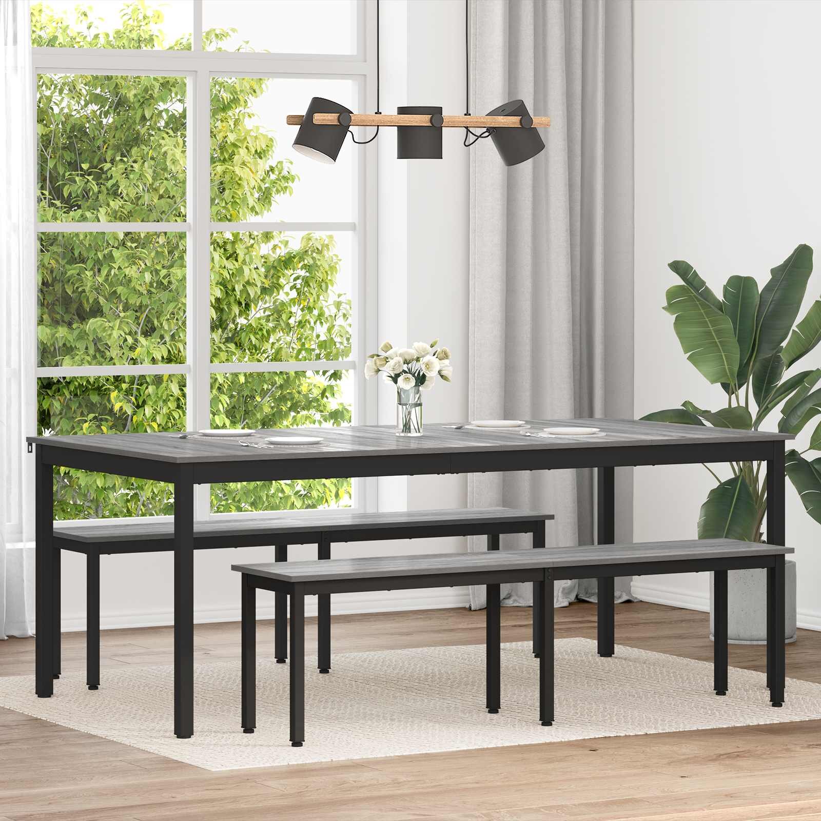 vidaXL Трапезни маси 200 x 100 x 75 cm Инженерна дървесина Правоъгълна