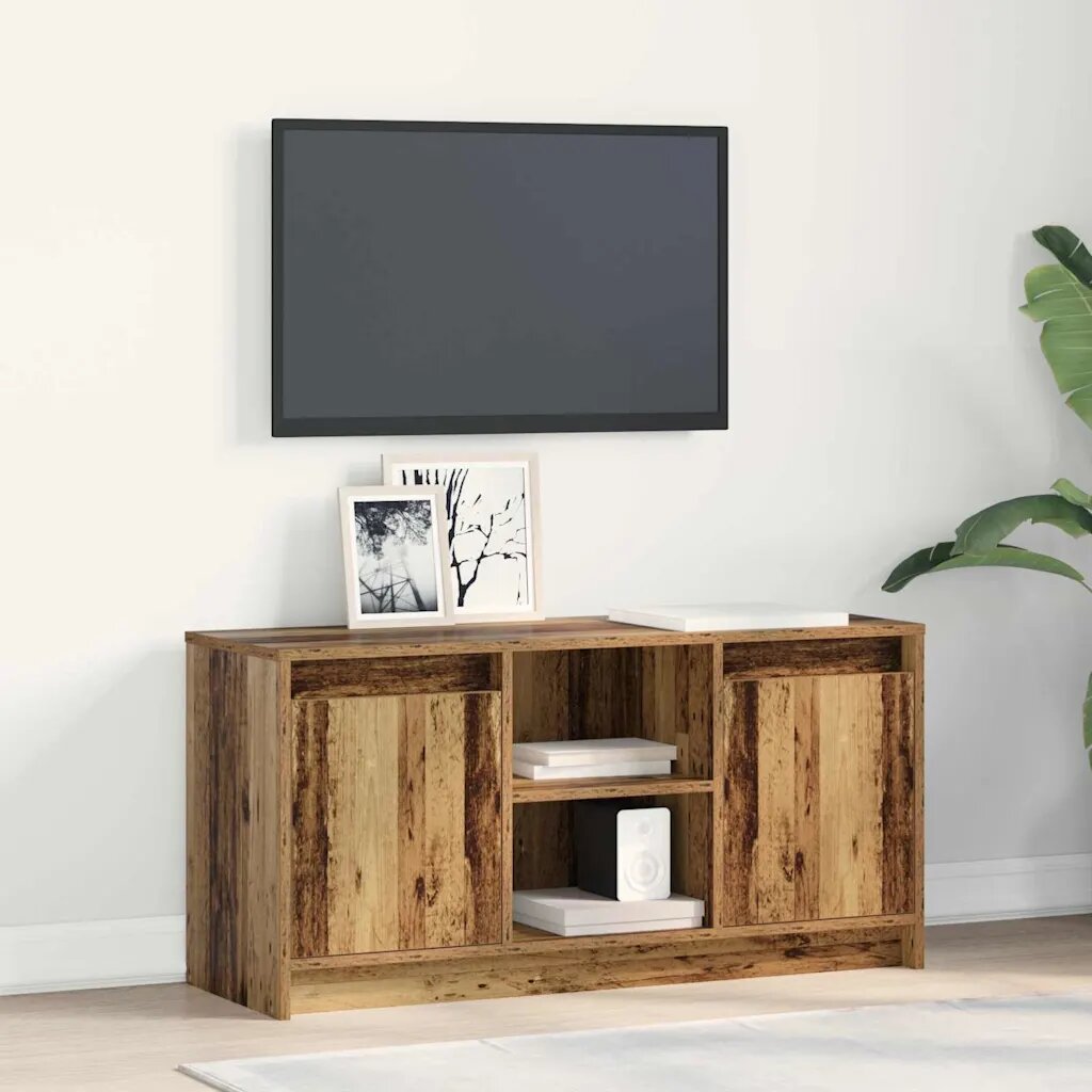 vidaXL ТВ Единици 100 x 34 x 50 см Кафяво Инженерна дървесина