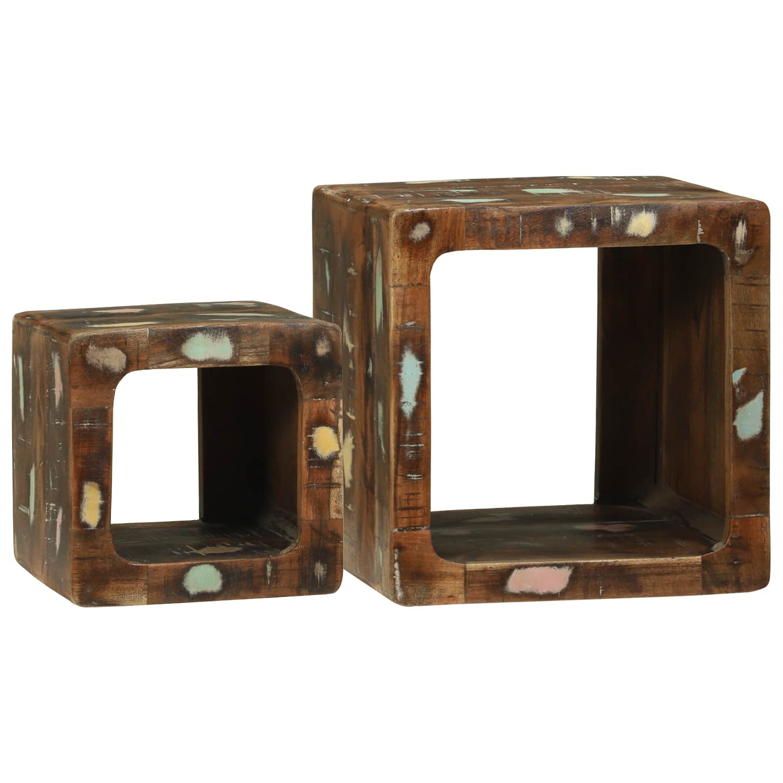 vidaXL ТВ Единици 2 бр. Многоцветен 36 x 30 x 36 см