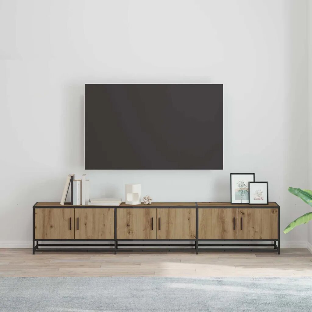 vidaXL ТВ Единици 210 x 35 x 41 см Дъб Инженерна дървесина