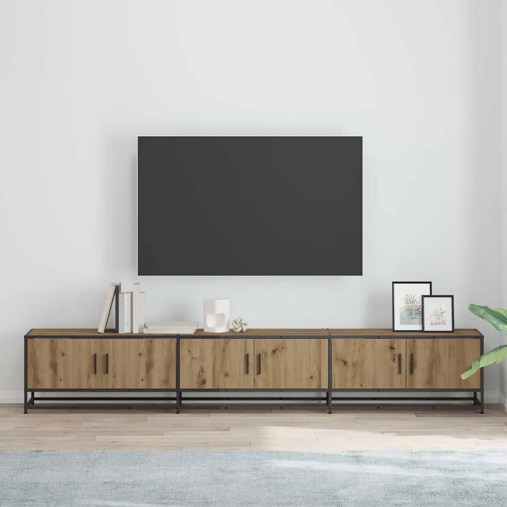 vidaXL ТВ Единици 240 x 35 x 41 см Дъб Инженерна дървесина