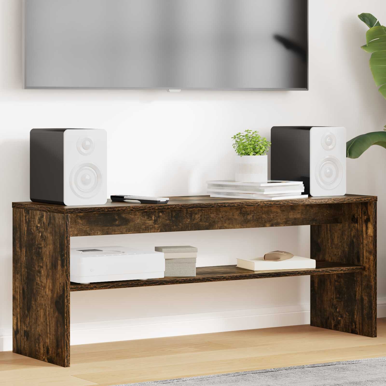 vidaXL ТВ шкаф 100 x 30 x 40 см Димян дъб Инженерна дървесина