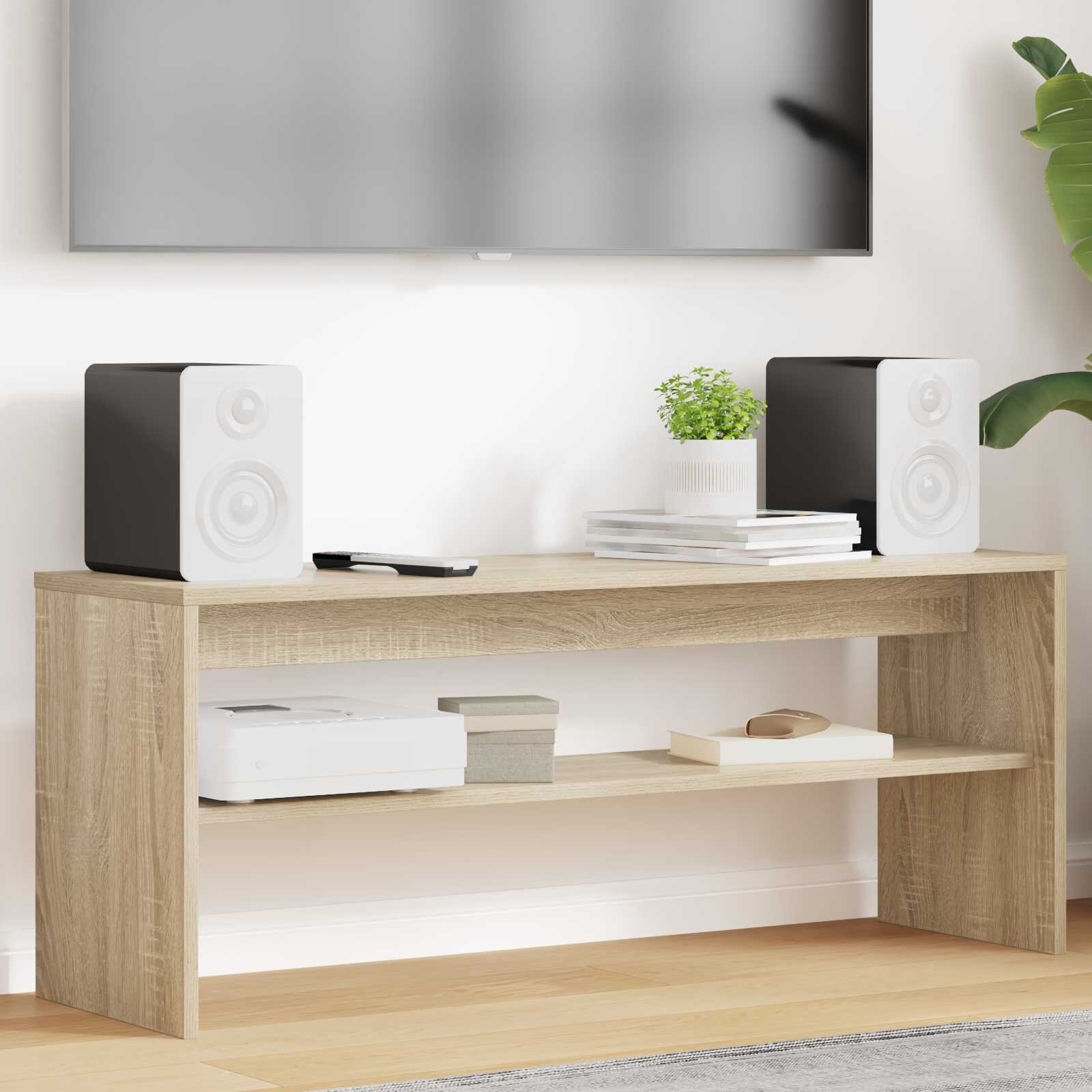 vidaXL ТВ шкаф 100 x 30 x 40 см Сонома дъб Инженерна дървесина