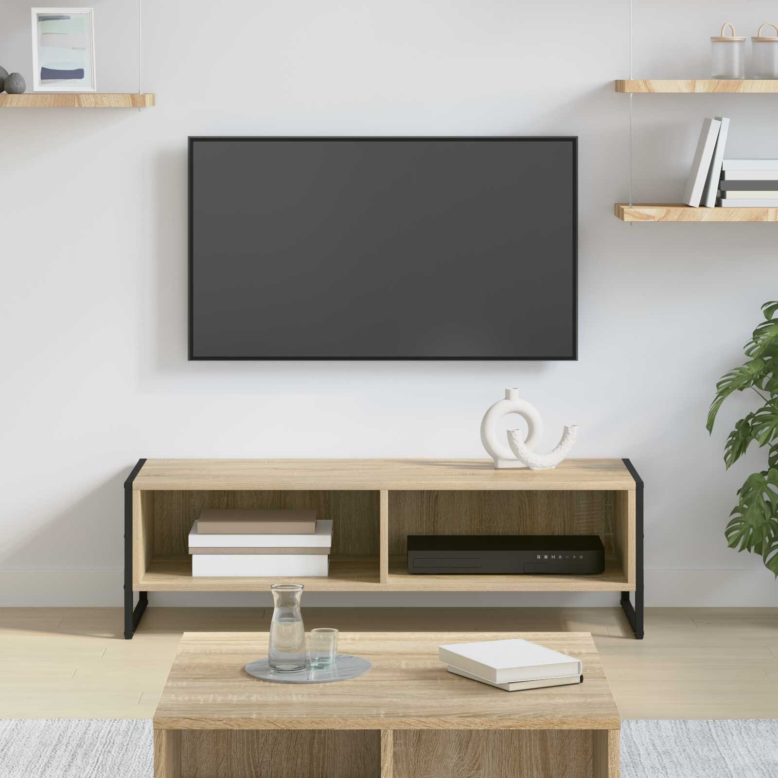 vidaXL ТВ шкаф 100 x 36.5 x 30.5 см Сонома Инженерна дървесина