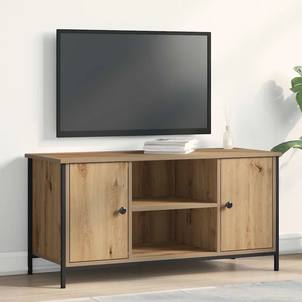 vidaXL ТВ шкаф 100 x 40 x 50 cm дъб артизан Инженерна дървесина