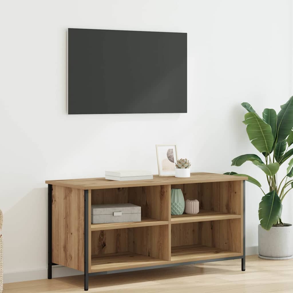 vidaXL ТВ шкаф 100 x 40 x 50 cm Дъб Инженерна дървесина
