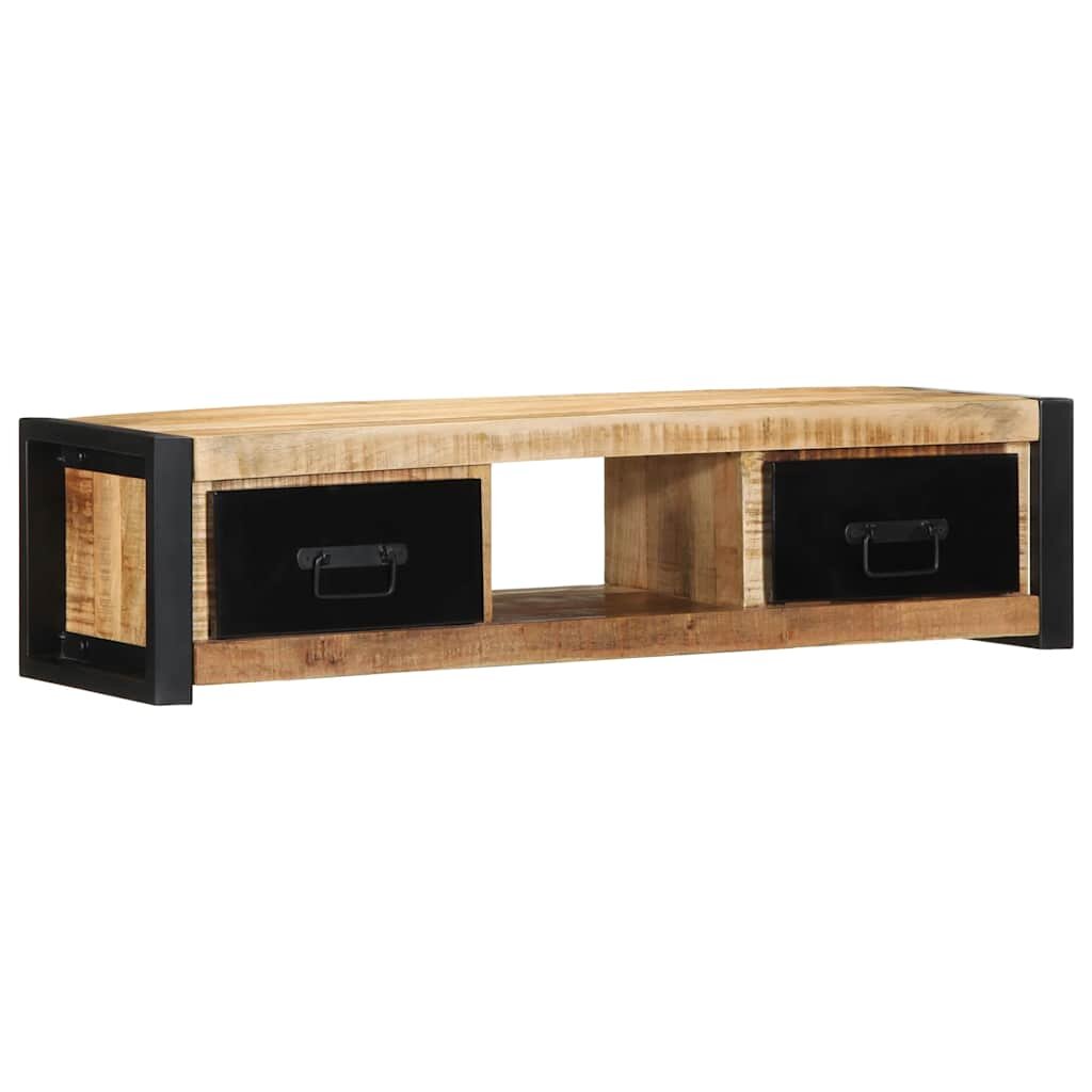 vidaXL ТВ шкаф 100x30x25 cm Масивна груба дървесина Манго