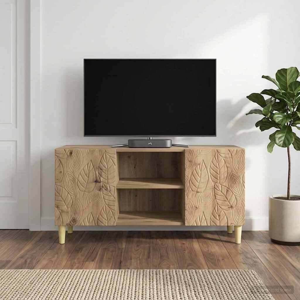 vidaXL ТВ шкаф 102 x 345 x 50 см Дъб артизан Инженерна дървесина