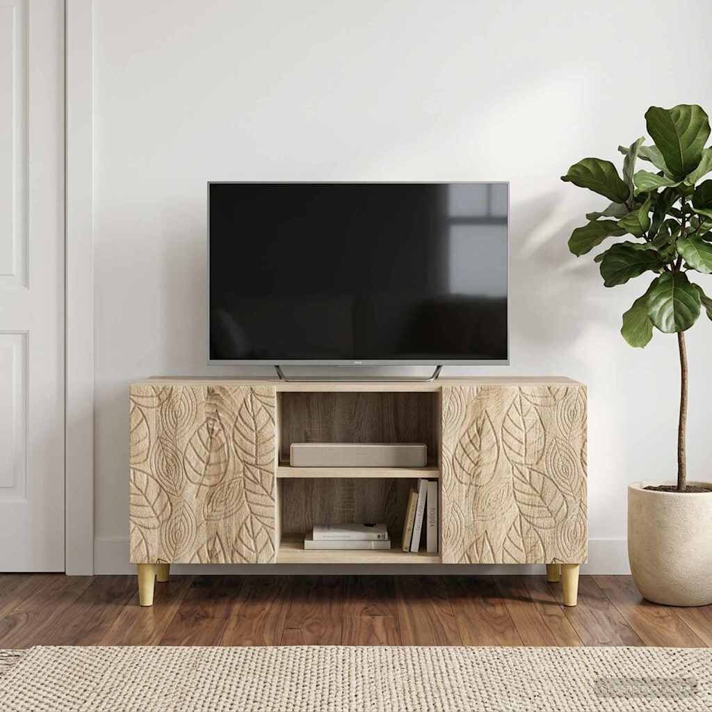vidaXL ТВ шкаф 102 x 345 x 50 см Дъб сонома Инженерна дървесина