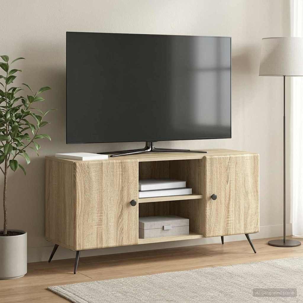 vidaXL ТВ шкаф 102 x 345 x 50 см Дъб сонома Инженерна дървесина