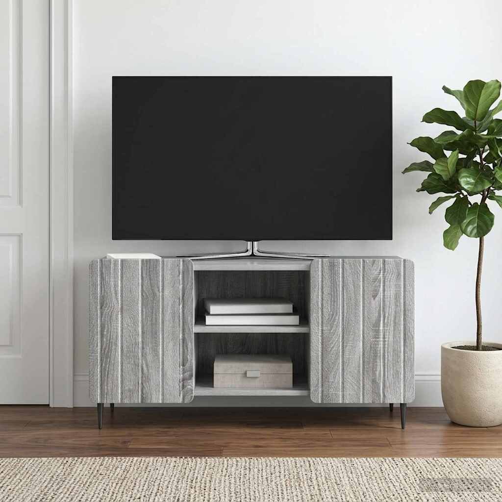 vidaXL ТВ шкаф 102 x 345 x 52 см Сива сонома Инженерна дървесина
