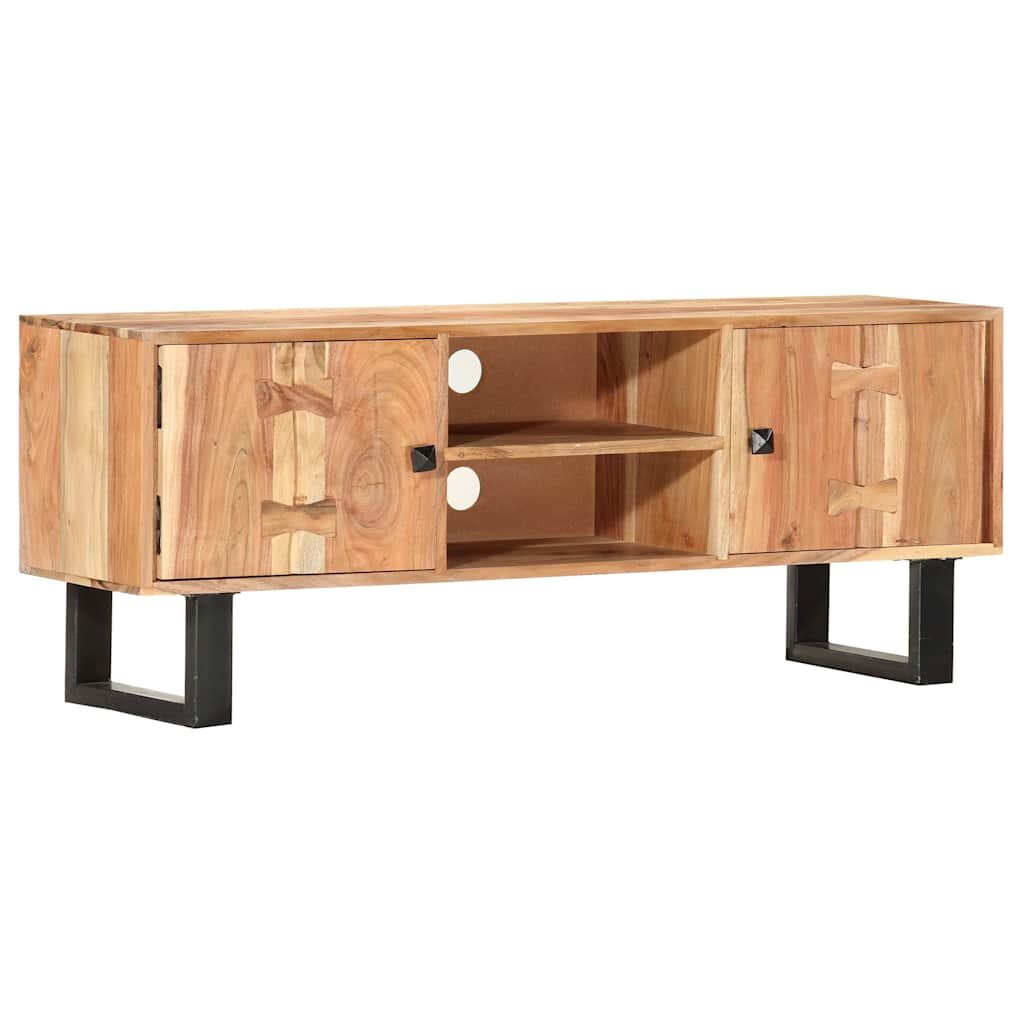 vidaXL ТВ шкаф 118x30x45 см акация дърво масив