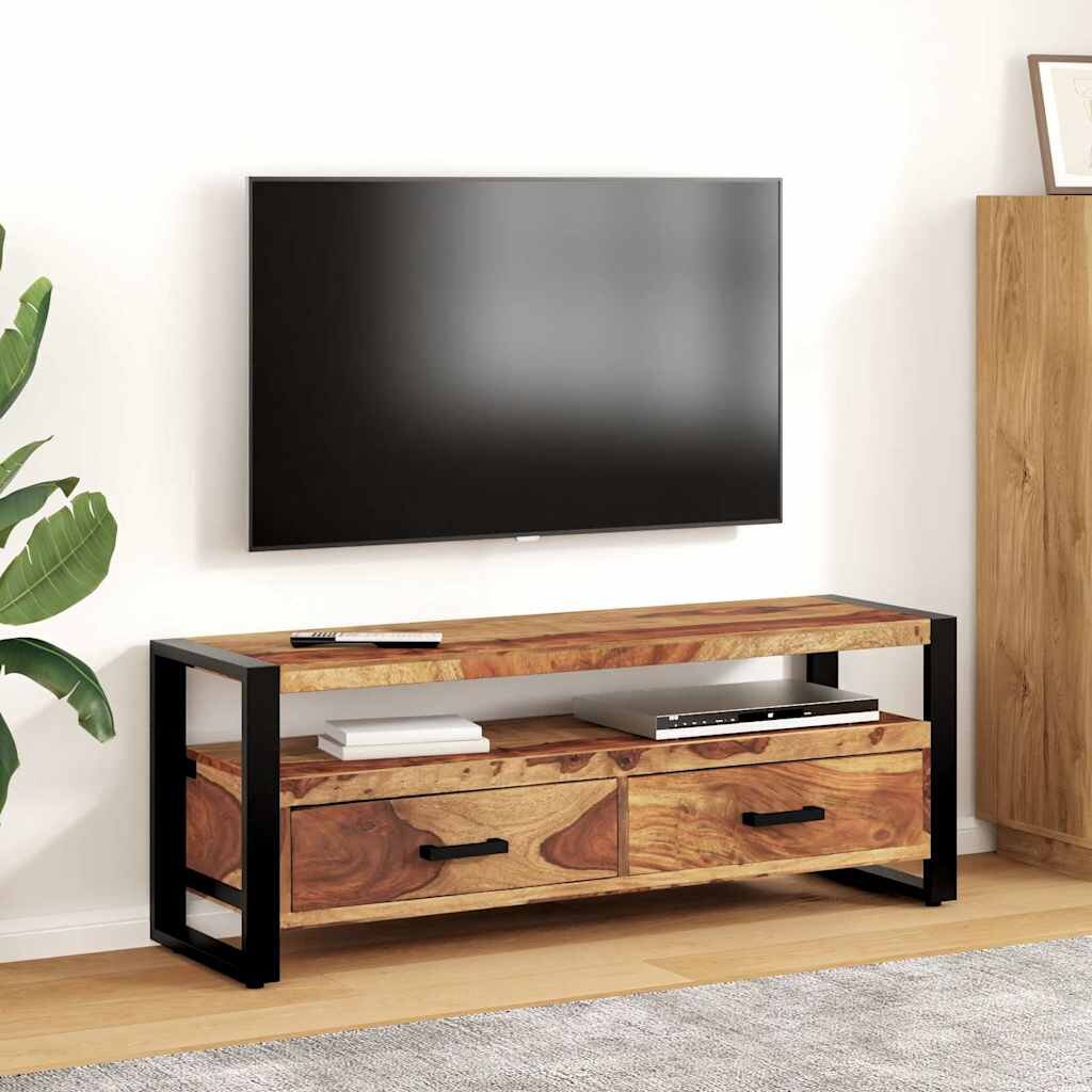 vidaXL ТВ шкаф 120x35x45 см акациево дърво масив