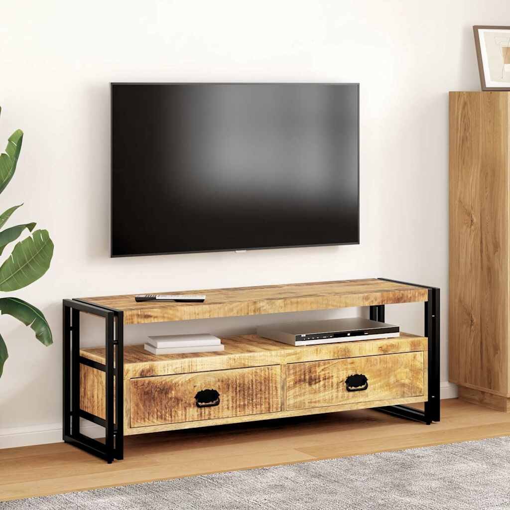 vidaXL ТВ шкаф 120x35x45 см мангово дърво масив