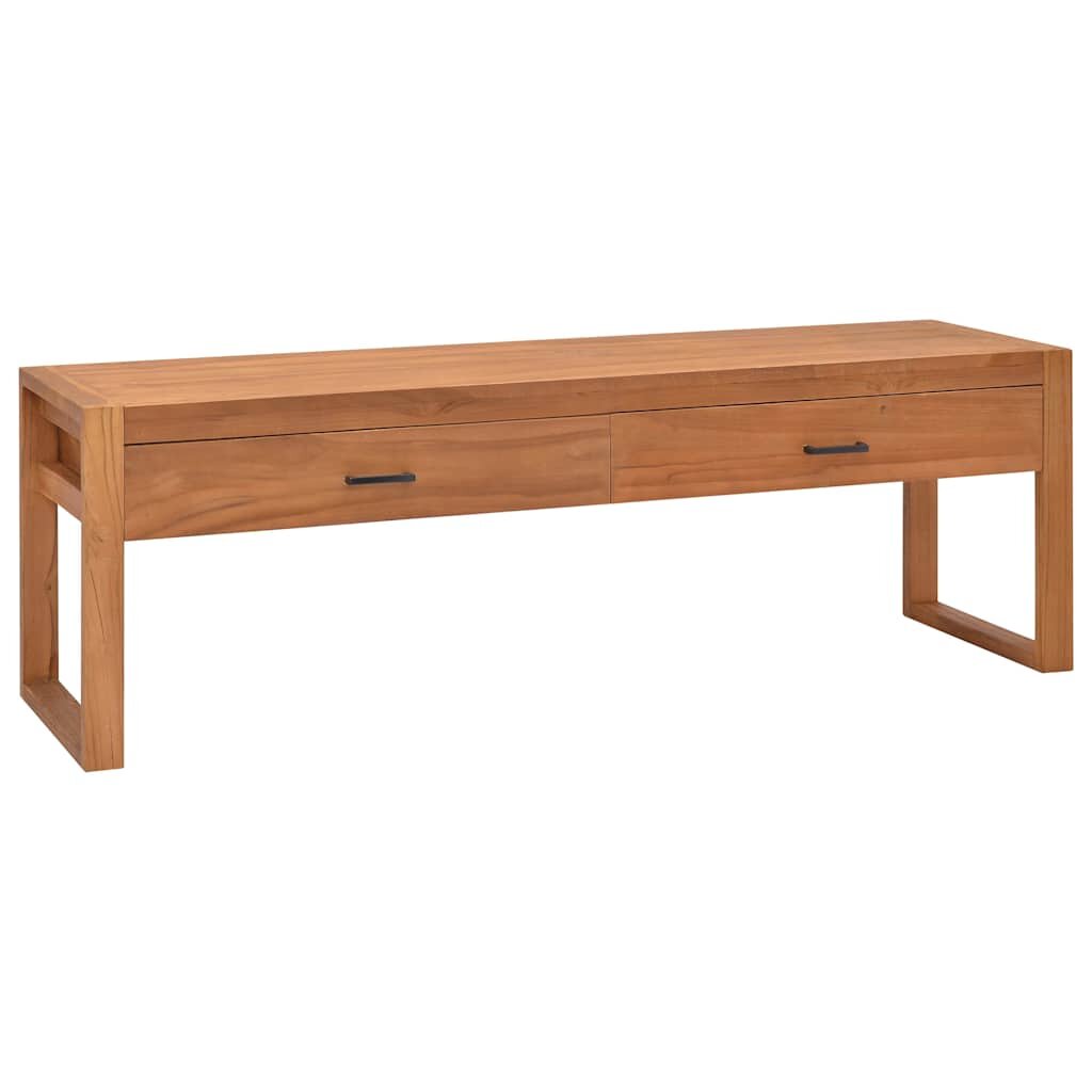 vidaXL ТВ шкаф 120x40x45 см тиково дърво масив