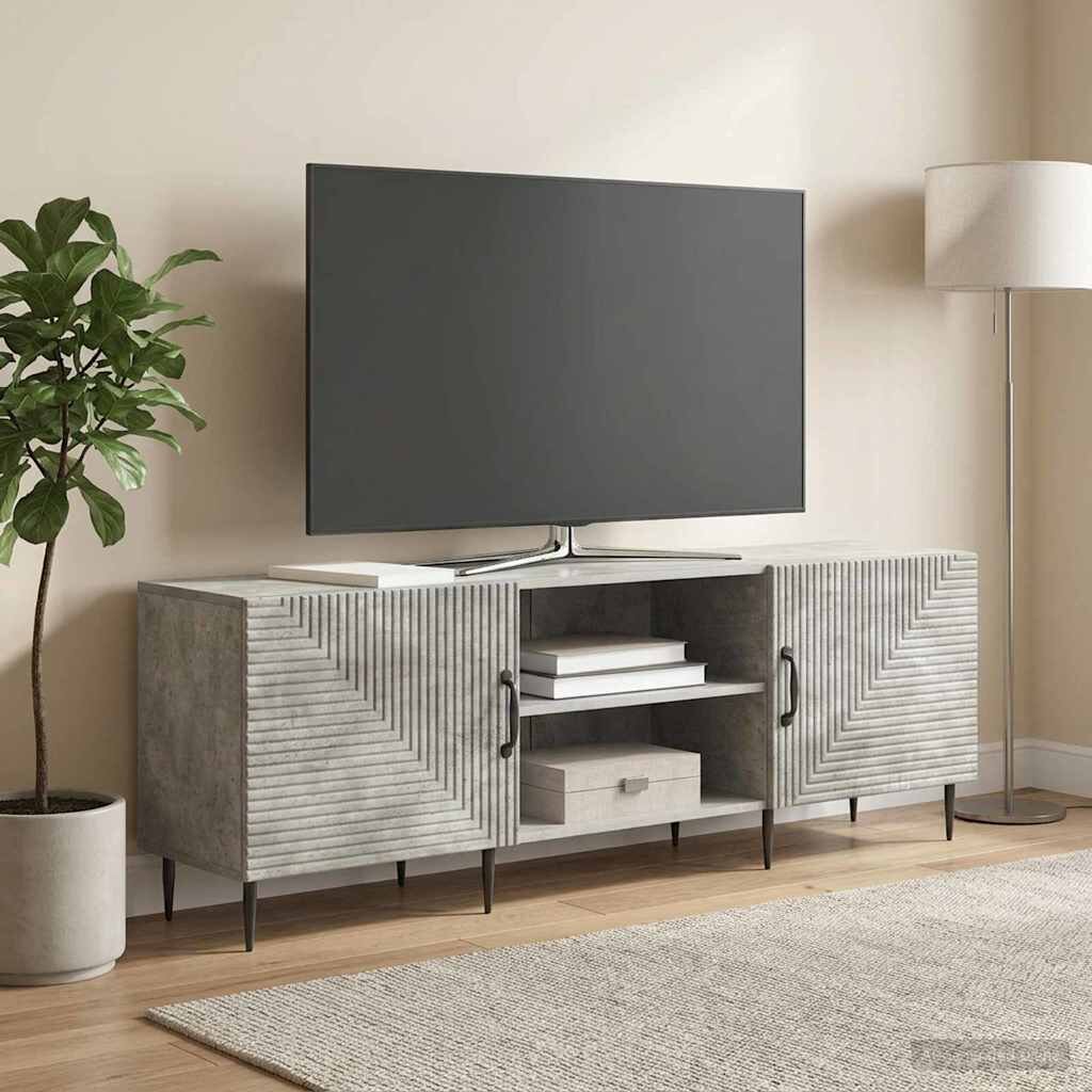 vidaXL ТВ шкаф 150 x 31 x 50 см Бетонно сиво Инженерна дървесина