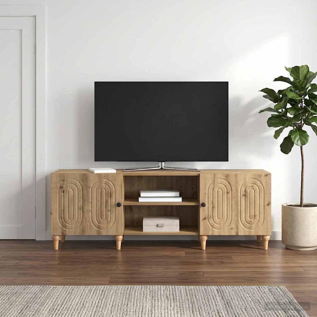 vidaXL ТВ шкаф 150 x 31 x 50 см Дъб артизан Инженерна дървесина