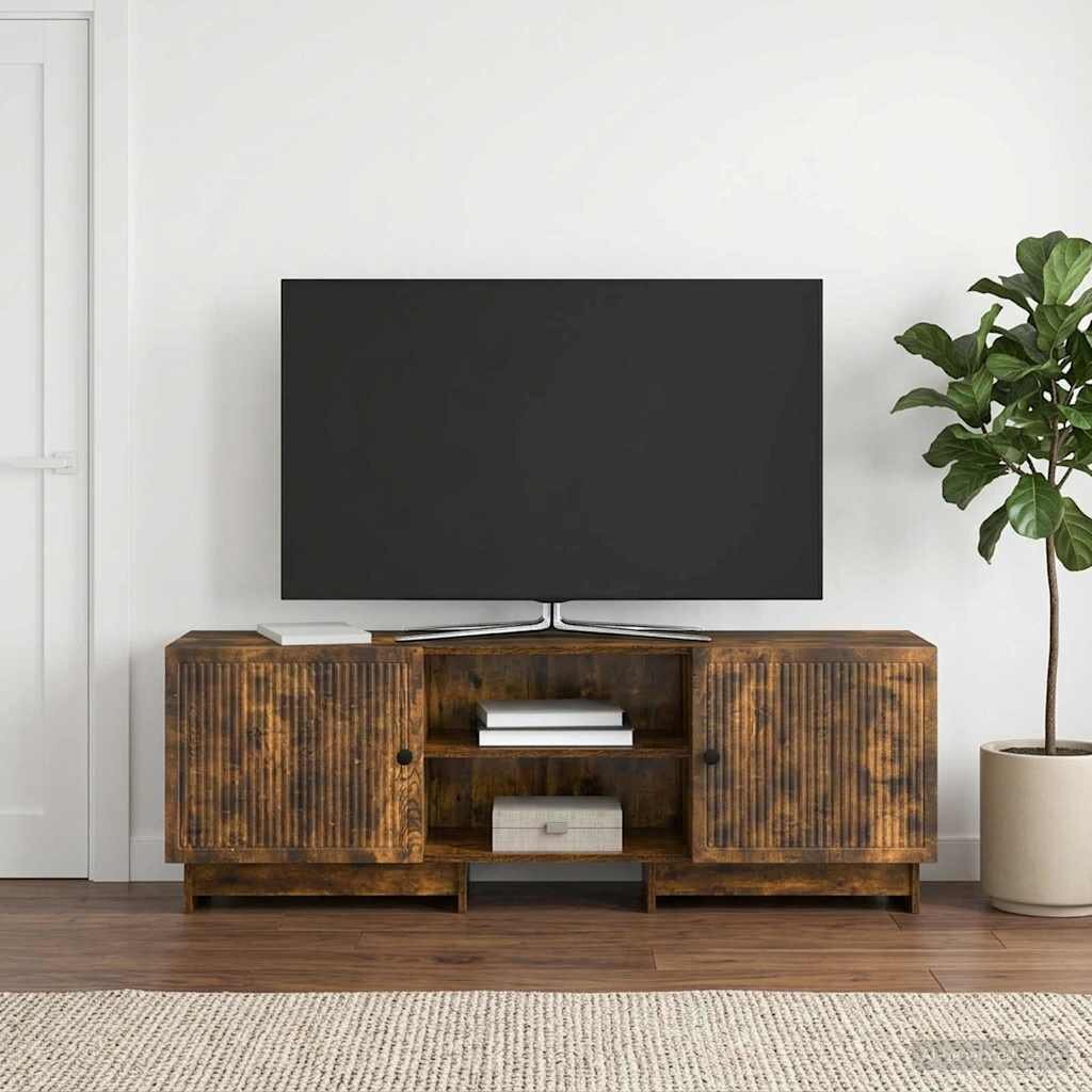 vidaXL ТВ шкаф 150 x 31 x 50 см Опушен дъб Инженерен дървен материал