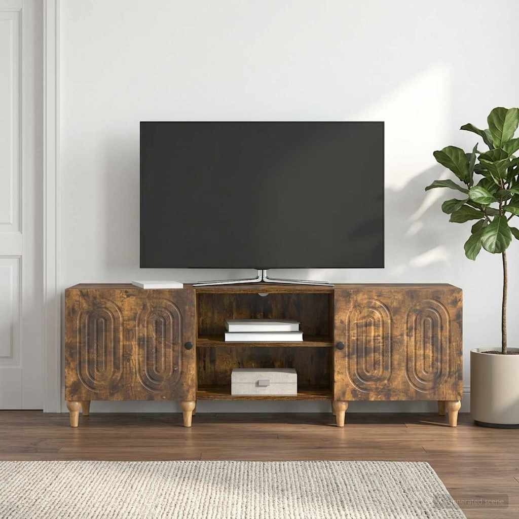 vidaXL ТВ шкаф 150 x 31 x 50 см Опушен дъб Инженерна дървесина