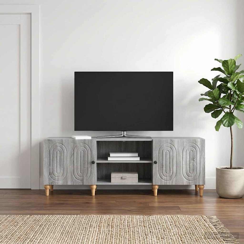 vidaXL ТВ шкаф 150 x 31 x 50 см Сива сонома Инженерна дървесина