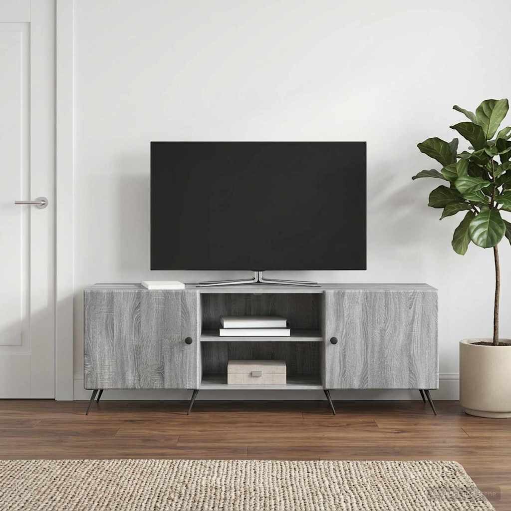 vidaXL ТВ шкаф 150 x 31 x 50 см Сива сонома Инженерна дървесина