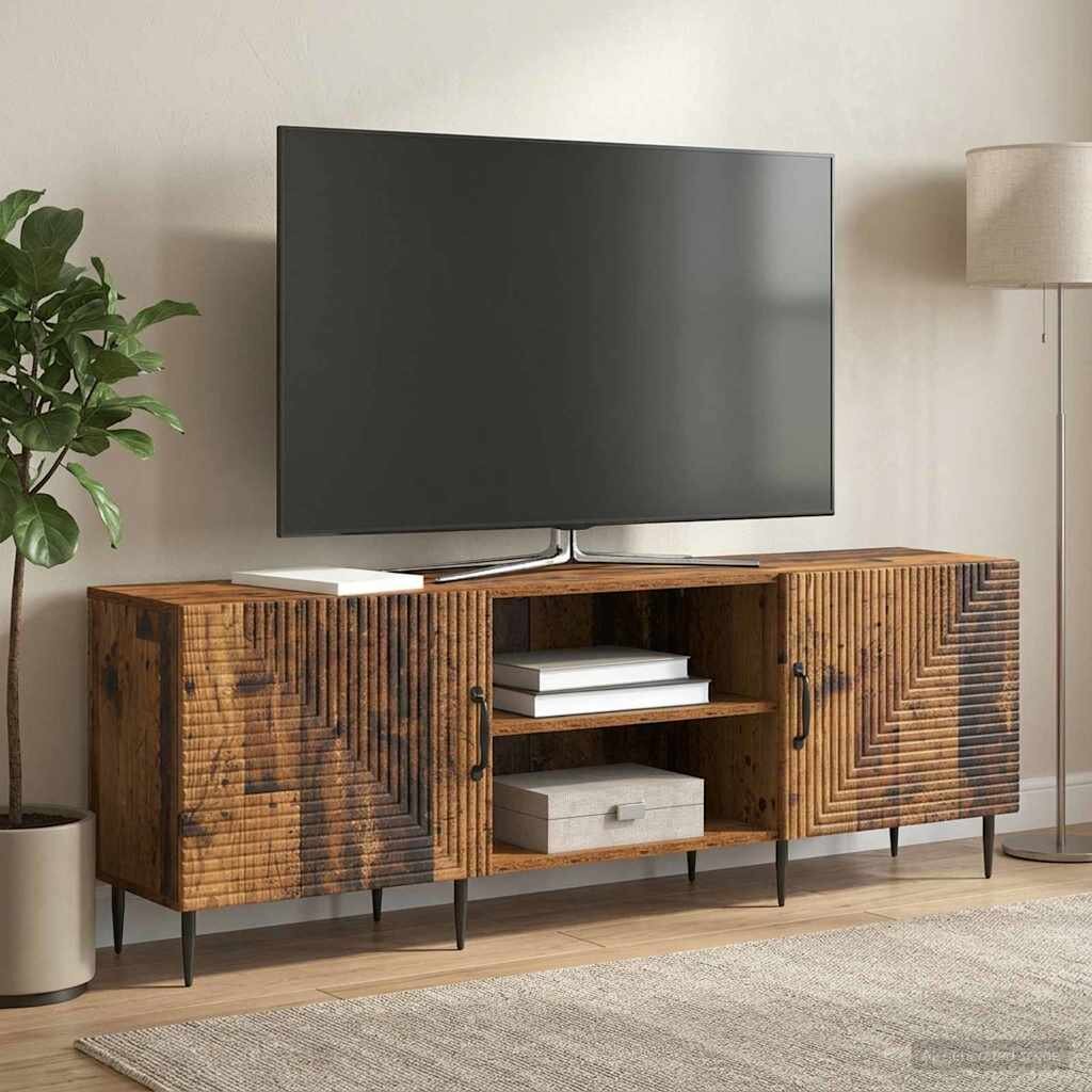 vidaXL ТВ шкаф 150 x 31 x 50 см Старо дърво Инженерна дървесина