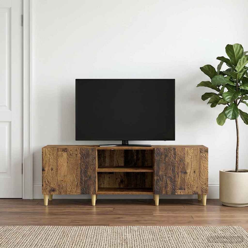 vidaXL ТВ шкаф 150 x 31 x 50 см Старо дърво Инженерна дървесина