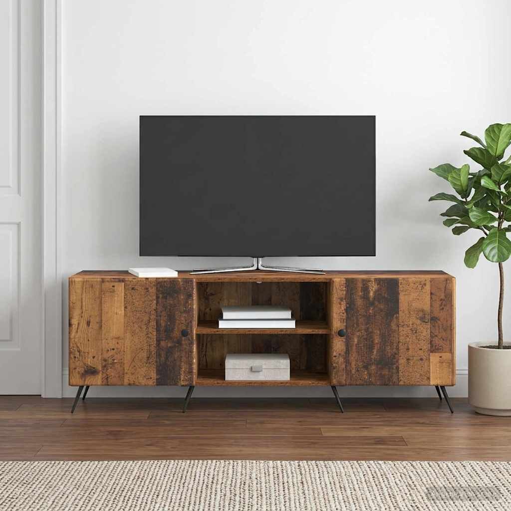 vidaXL ТВ шкаф 150 x 31 x 50 см Старо дърво Инженерна дървесина