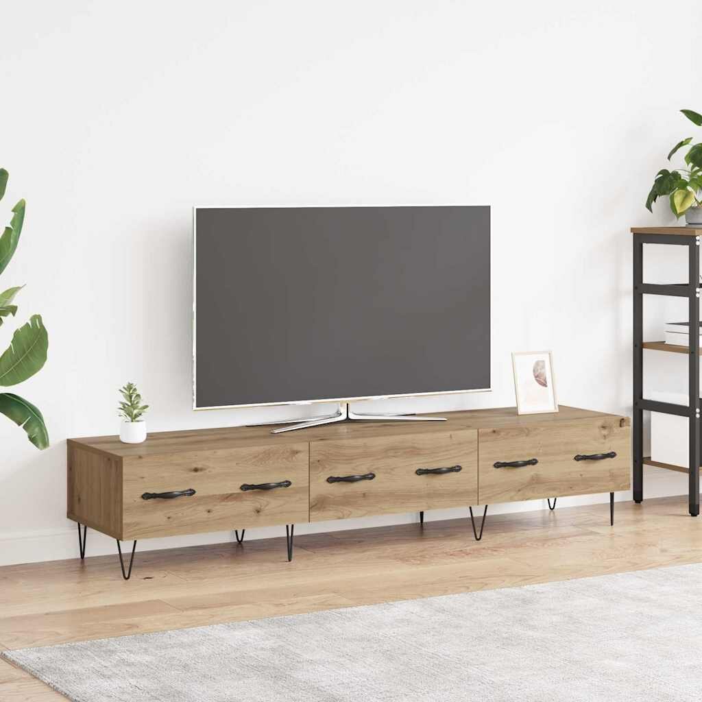 vidaXL ТВ шкаф 150 x 36 x 30 см дъб артизан Инженерна дървесина