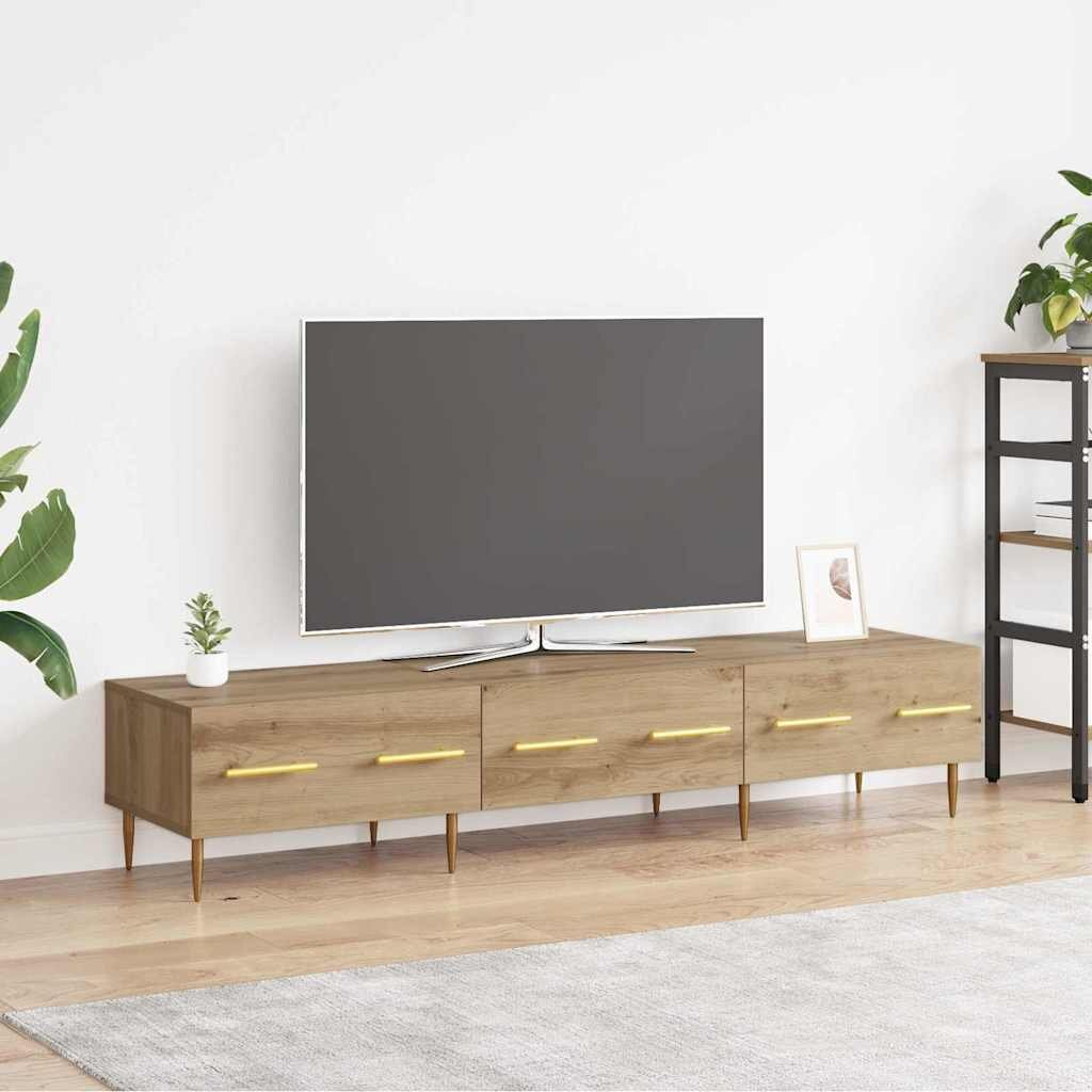 vidaXL ТВ шкаф 150 x 36 x 30 см Дъб Инженерна дървесина