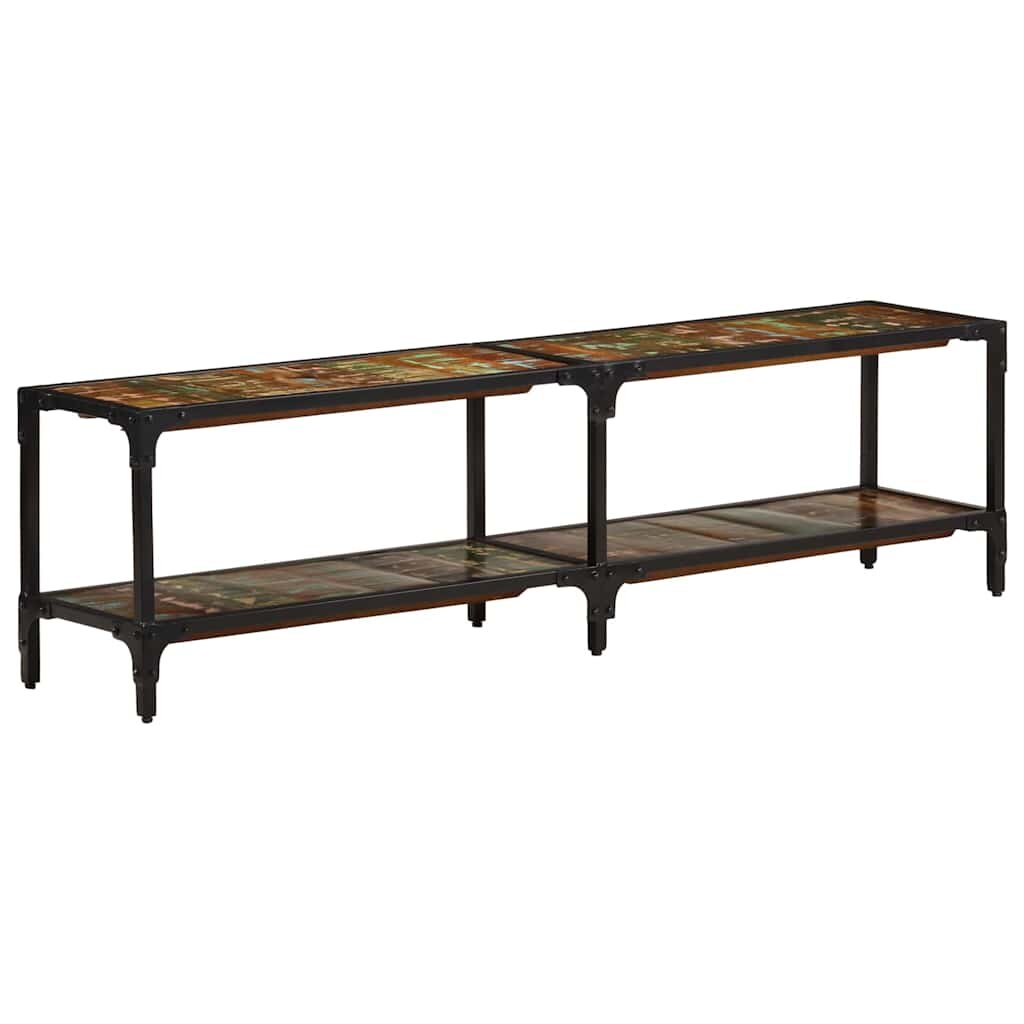 vidaXL ТВ шкаф 150x30x41 см масивно регенерирано дърво