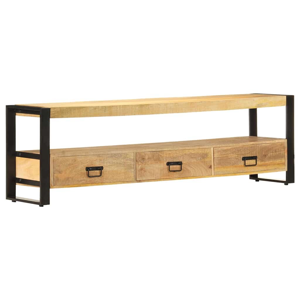 vidaXL ТВ шкаф 150x30x45 см мангово дърво масив