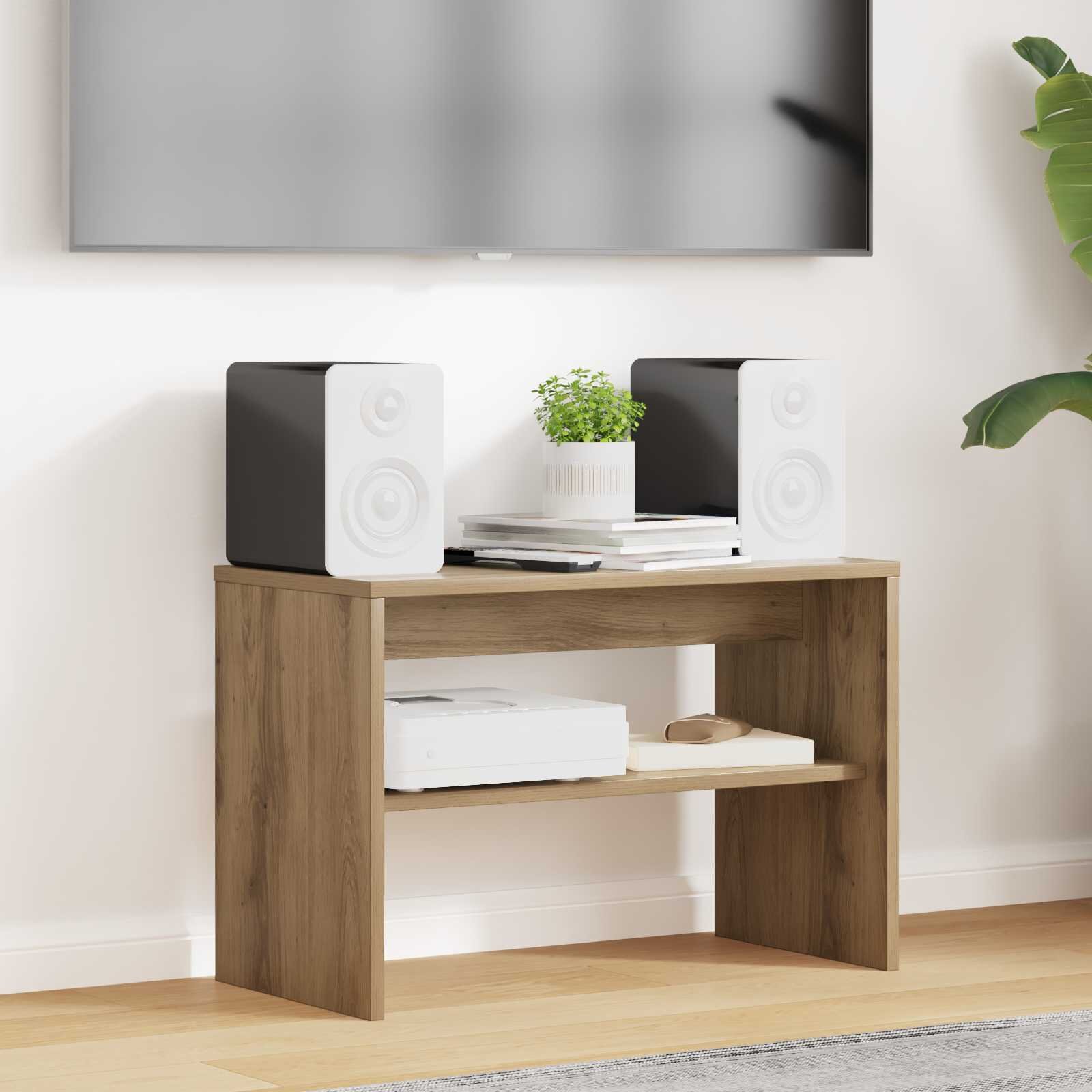 vidaXL ТВ шкаф 60 x 30 x 40 см Дъб Инженерна дървесина