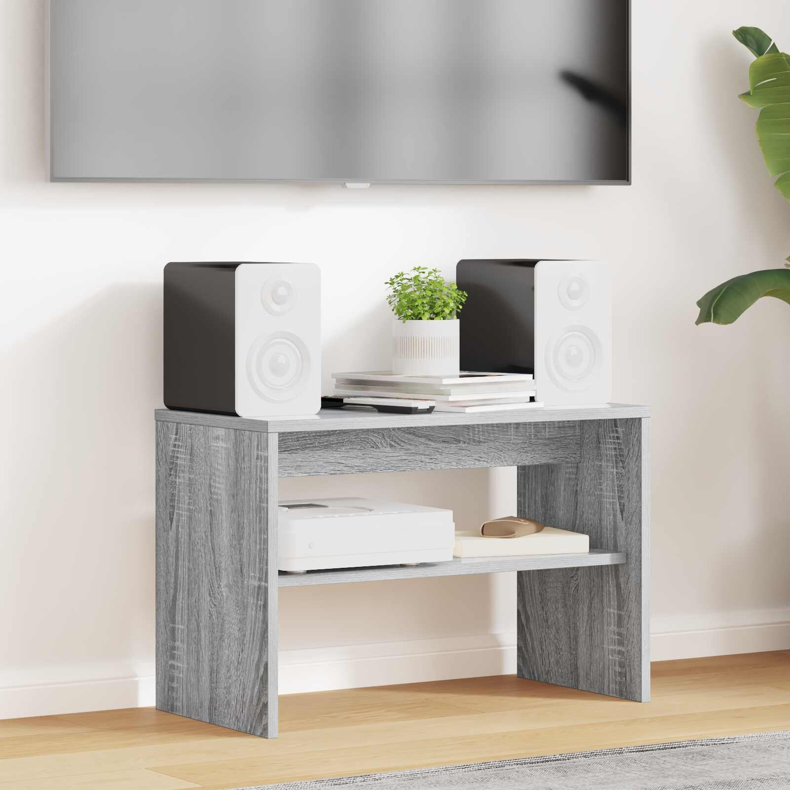 vidaXL ТВ шкаф 60 x 30 x 40 см Сив Сонома Инженерна дървесина