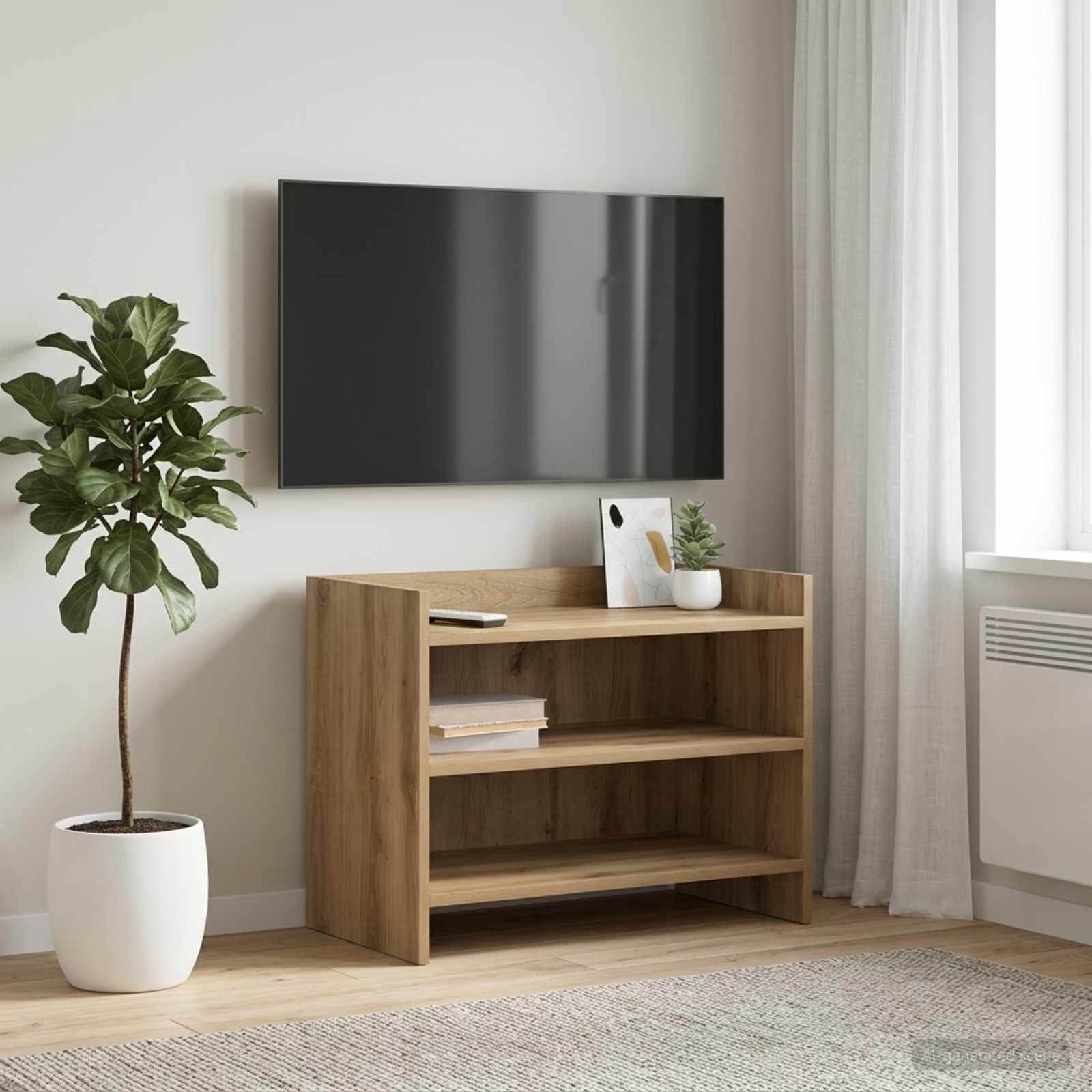 vidaXL ТВ шкаф 60 x 33 x 47 см Дъб артизан Инженерна дървесина