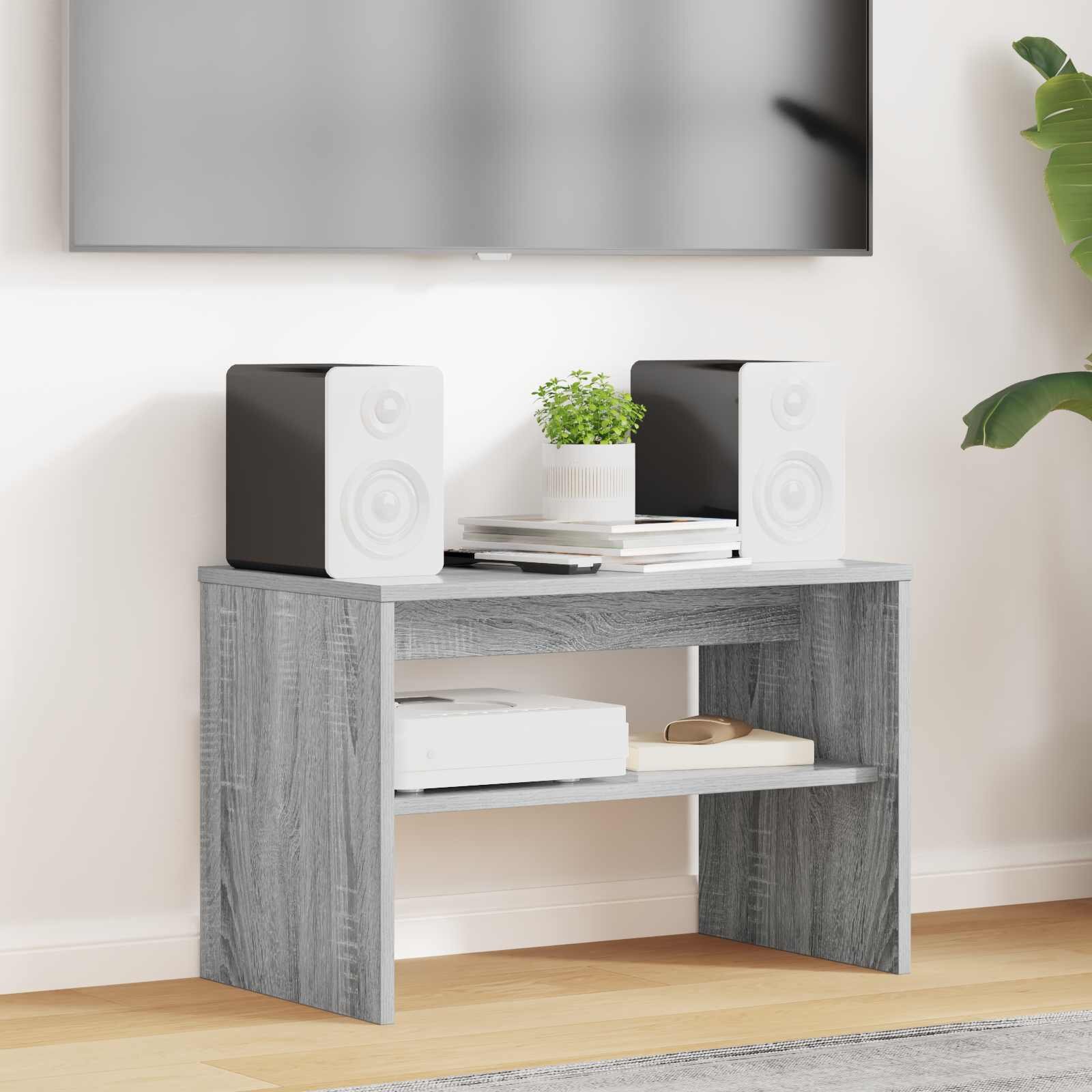 vidaXL ТВ шкаф 60 x 35 x 40 см Сив Сонома Инженерна дървесина