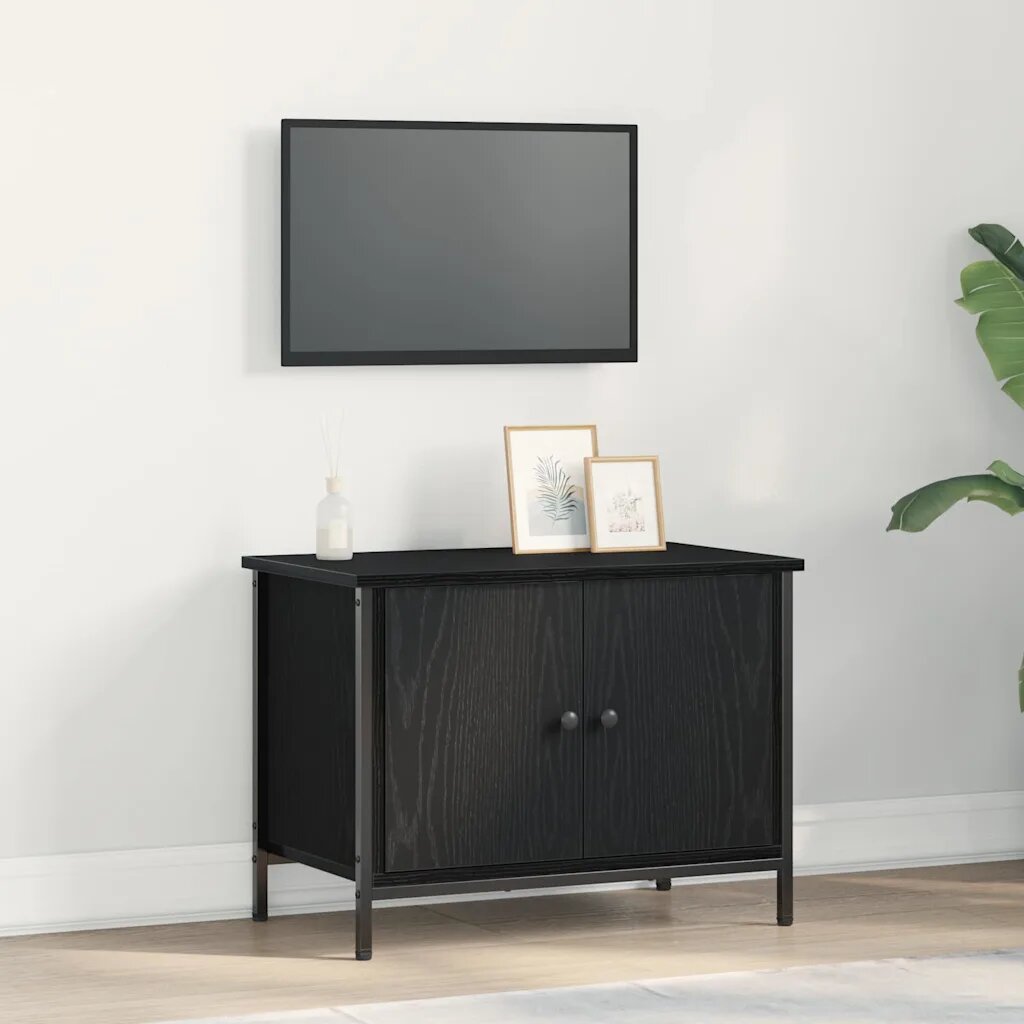 vidaXL ТВ шкаф 60 x 35 x 45 см Черния дъб Инженерна дървесина