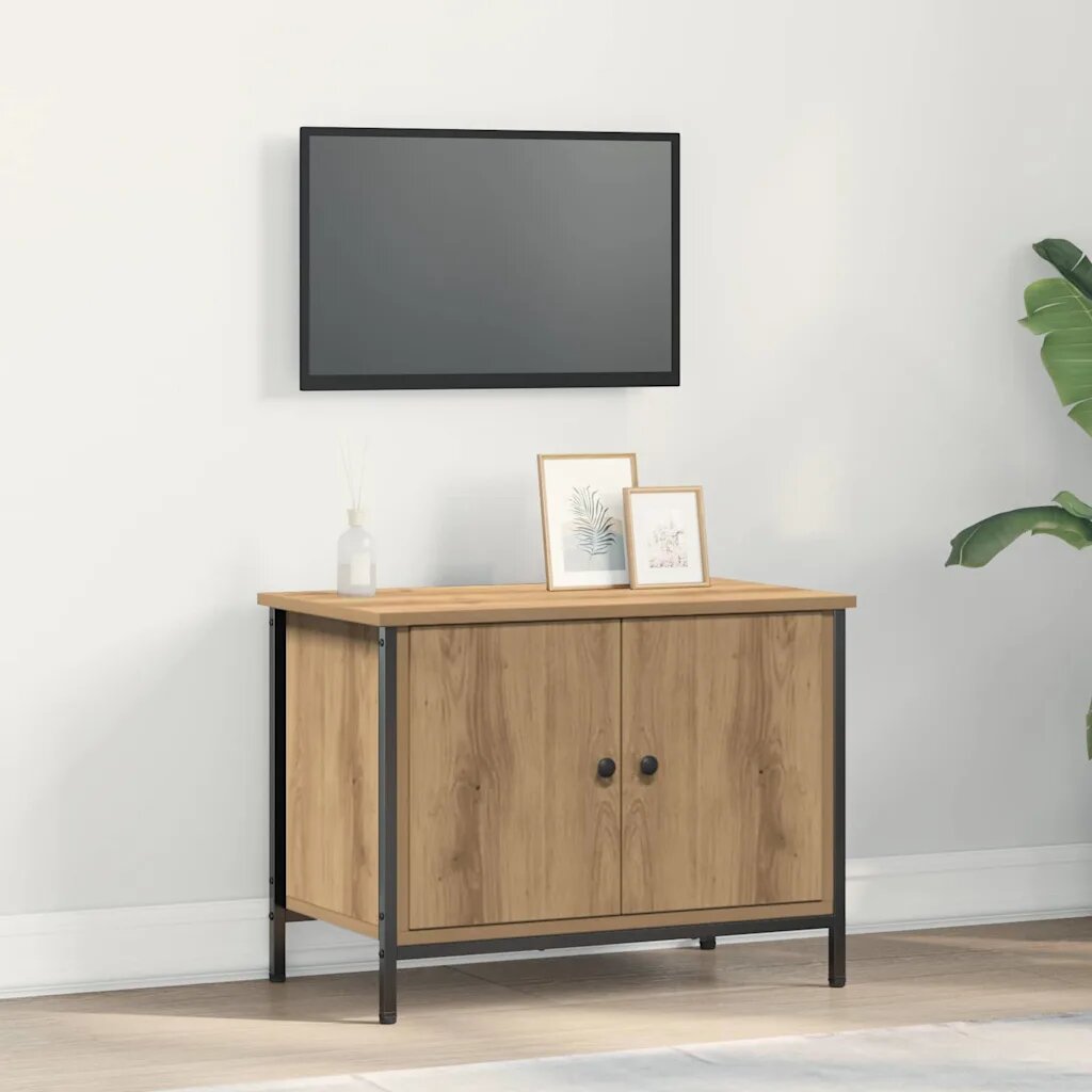 vidaXL ТВ шкаф 60 x 35 x 45 см Дъб Инженерна дървесина