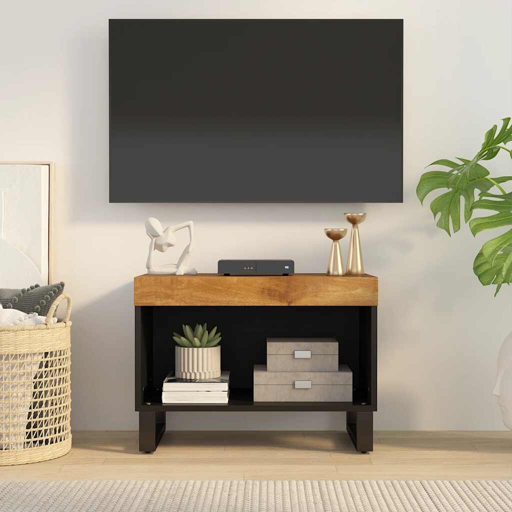 vidaXL ТВ шкаф 60x33x435 см масивно мангово дърво