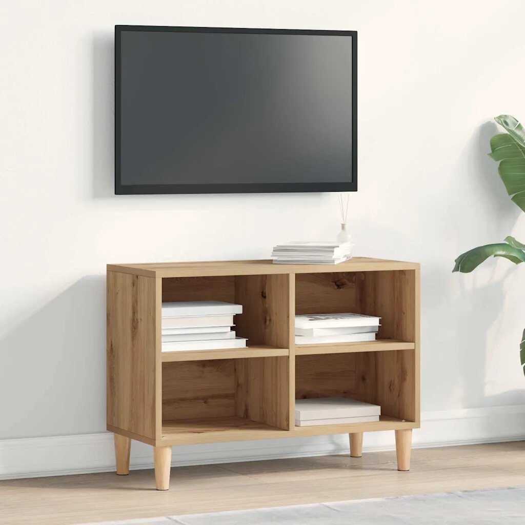 vidaXL ТВ шкаф 695 x 30 x 50 см artisian oak Инженерна дървесина
