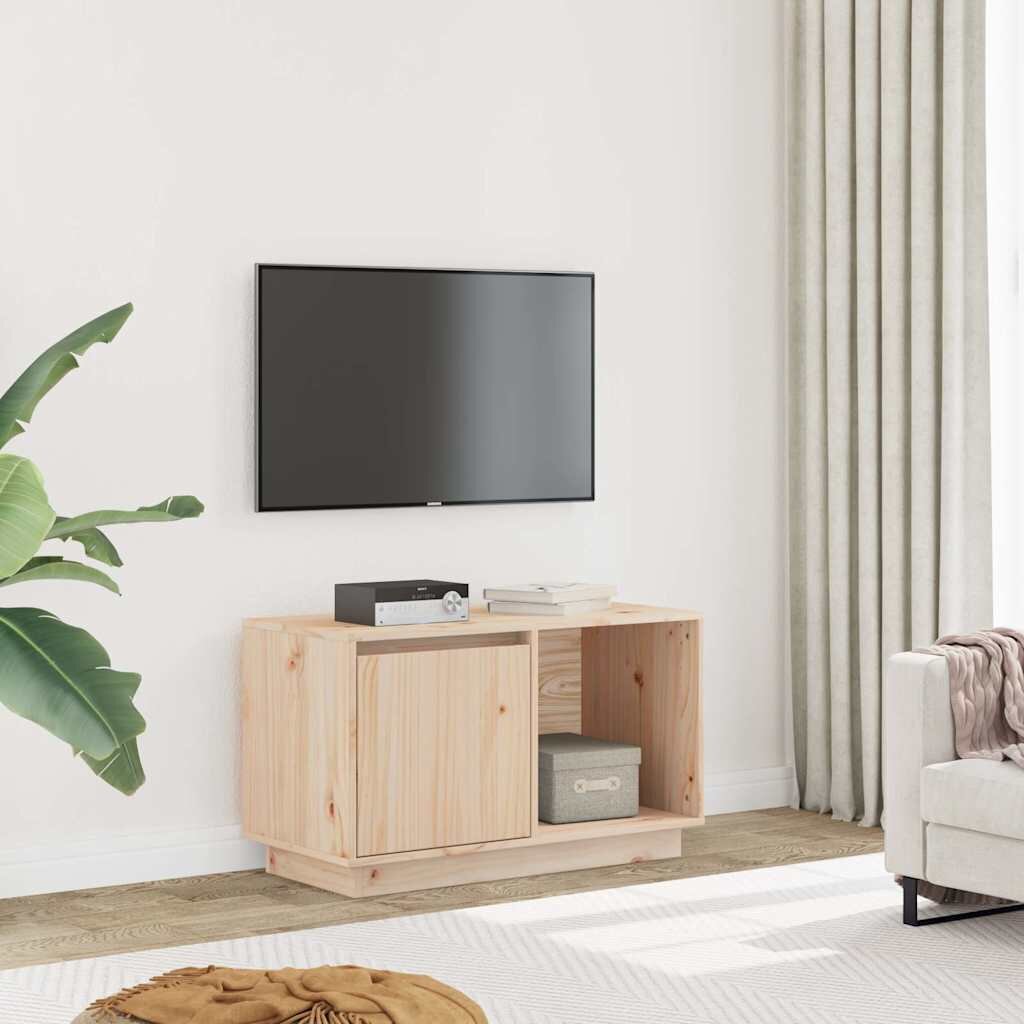 vidaXL ТВ шкаф 74x35x44 см бор масив