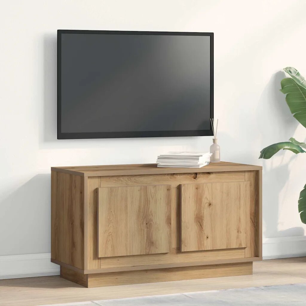 vidaXL ТВ шкаф 80 x 35 x 45 cm дъб артизан Инженерна дървесина