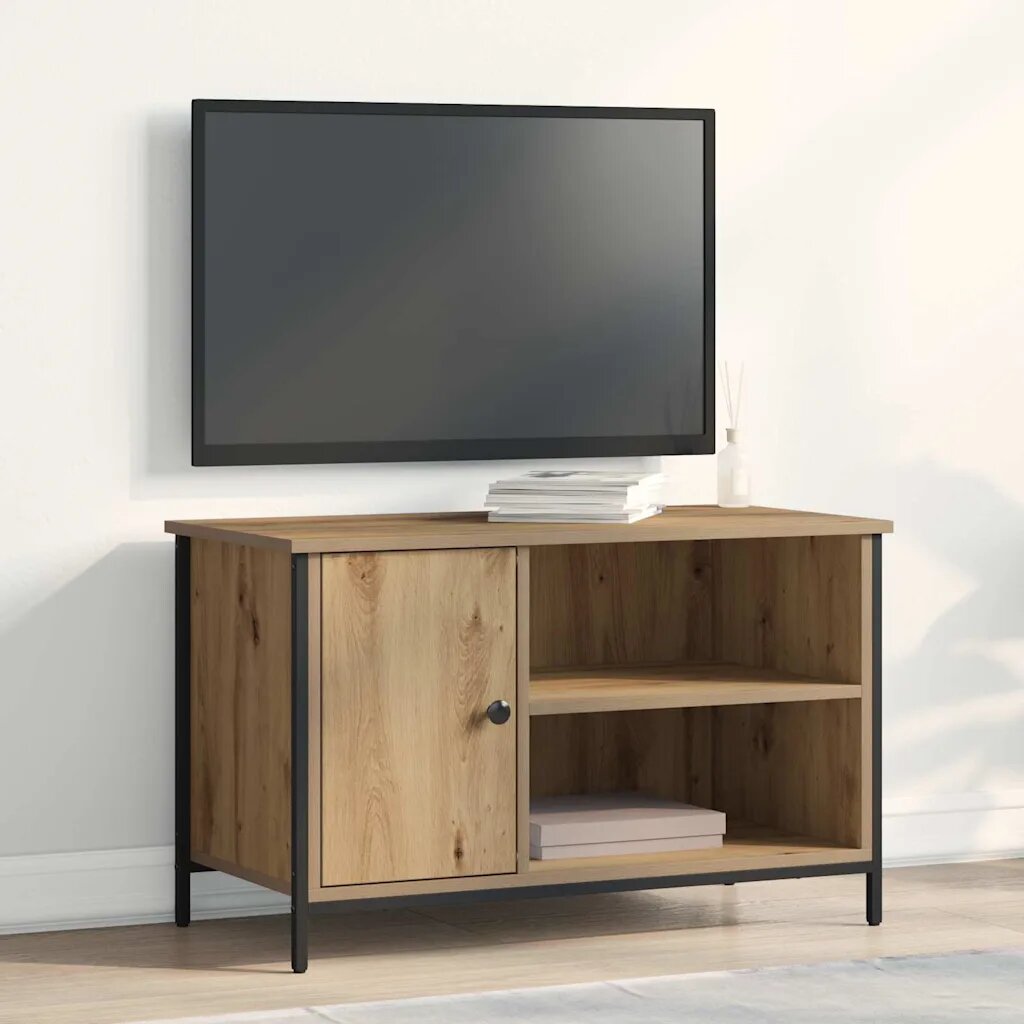 vidaXL ТВ шкаф 80 x 40 x 50 cm дъб артизан Инженерна дървесина