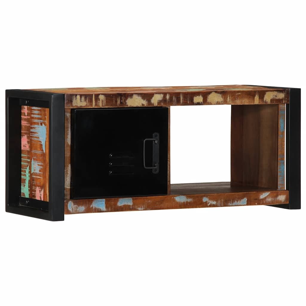 vidaXL ТВ шкаф 80x30x35 cm Масивна дървесина Възстановена