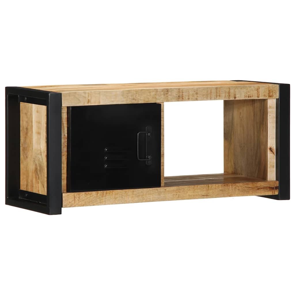 vidaXL ТВ шкаф 80x30x35 cm Масивна груба дървесина Манго