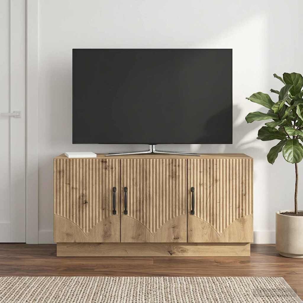 vidaXL ТВ шкаф 99 x 345 x 47 см Дъб артизан Инженерна дървесина