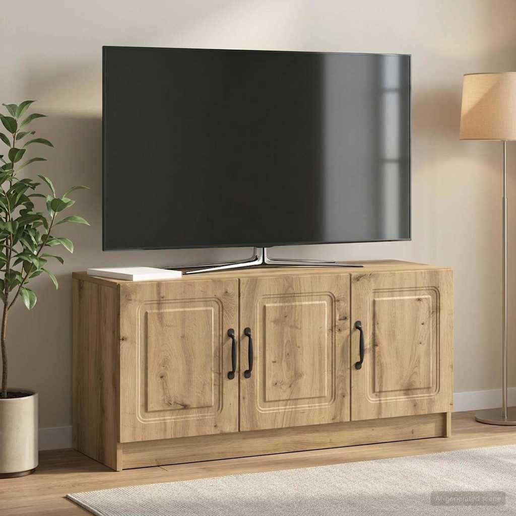vidaXL ТВ шкаф 99 x 345 x 47 см Дъб артизан Инженерна дървесина