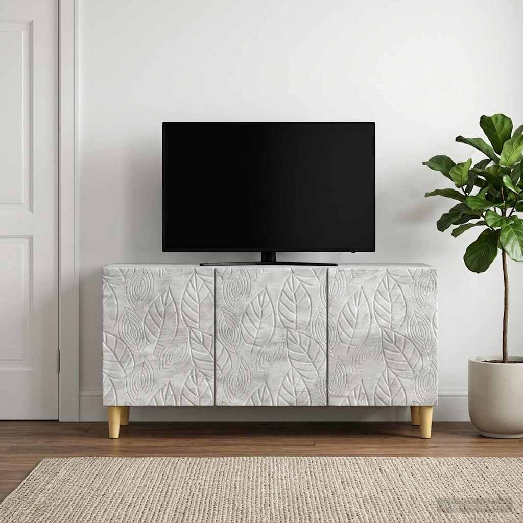 vidaXL ТВ шкаф 99 x 345 x 50 см Бетонно сиво Инженерна дървесина