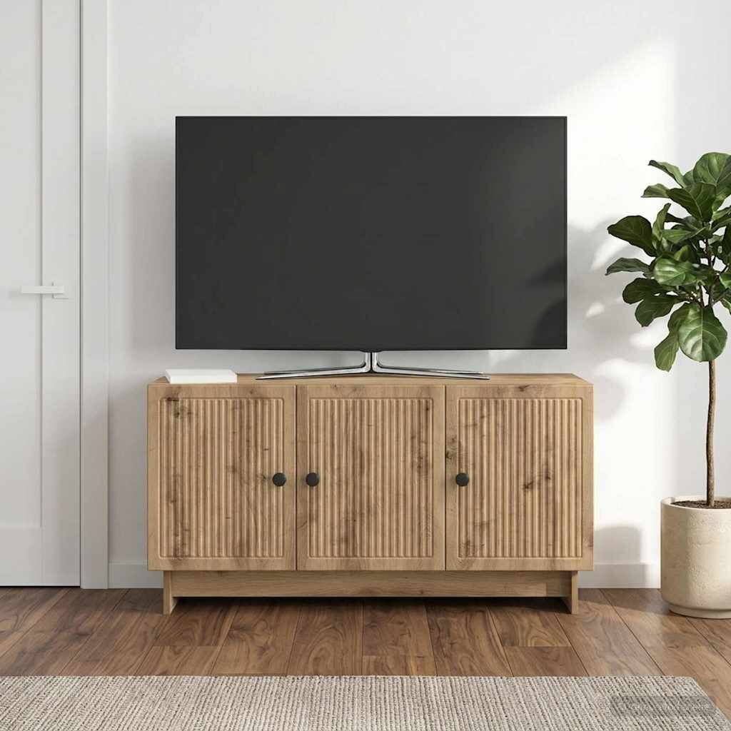 vidaXL ТВ шкаф 99 x 345 x 50 см Дъб артизан Инженерна дървесина